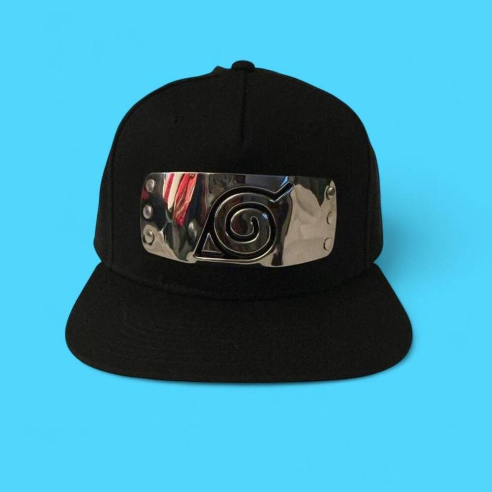 Naruto black snapback hat